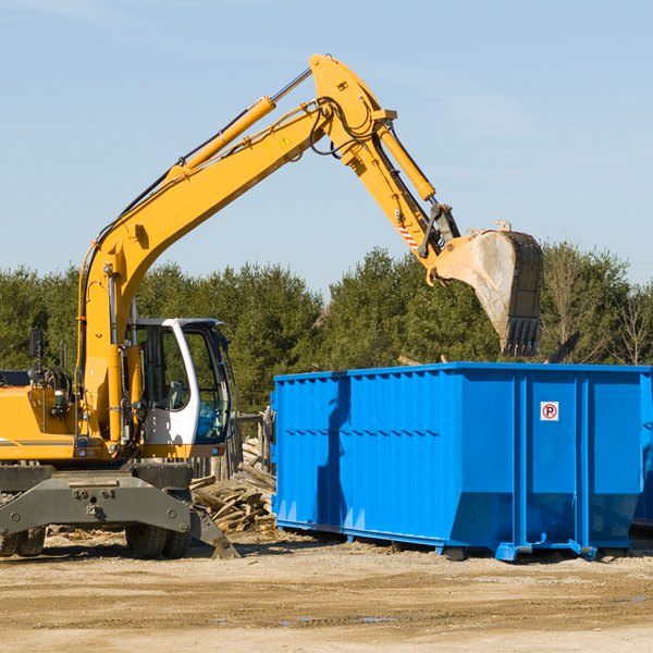 are there any restrictions on where a residential dumpster can be placed in Springdale